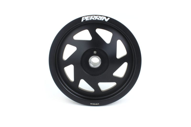 Perrin Lightweight Crank Pulley Black | 2022+ Subaru BRZ/GR86 & WRX 2.4L Turbo (PSP-ENG-106BK)