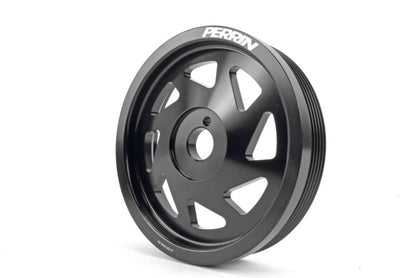 Perrin Lightweight Crank Pulley Black | 2022+ Subaru BRZ/GR86 & WRX 2.4L Turbo (PSP-ENG-106BK)