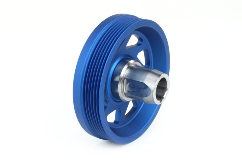 Perrin Lightweight Crank Pulley - Blue | 2019-2021 Subaru WRX (PSP-ENG-104BL)