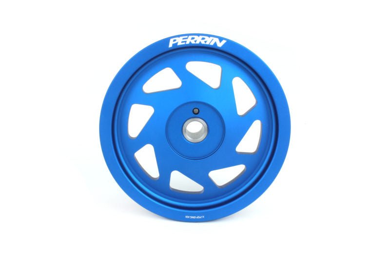 Perrin Lightweight Crank Pulley - Blue | 2019-2021 Subaru WRX (PSP-ENG-104BL)