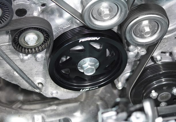 Perrin Lightweight Crank Pulley Blue | 2022+ Subaru BRZ/GR86 & WRX 2.0L Turbo (PSP-ENG-106BL)