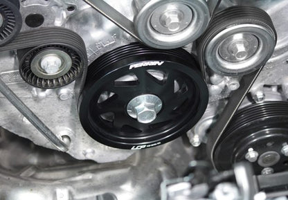 Perrin Lightweight Crank Pulley Red | 2022+ Subaru BRZ/GR86 & WRX 2.0L Turbo (PSP-ENG-106RD)