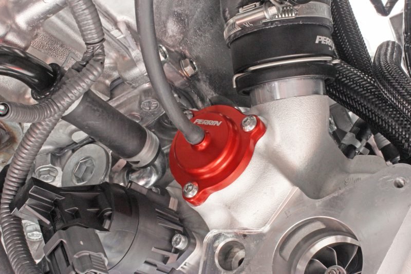 Perrin Diverter Valve - Red | 2022+ Subaru WRX / Ascent / Legacy / Outback (PSP-TAC-616RD)
