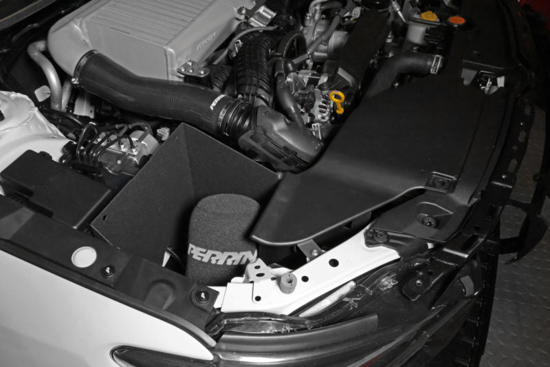 Perrin Hi-Power Cold Air Intake Neon Yellow w/ Air Intake Box 2022-2025 WRX
