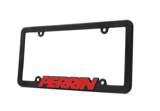 Perrin License Plate Frame Black w/ Red Logo Universal-WheelFlip