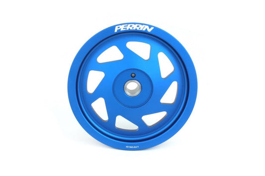 Perrin Lightweight Crank Pulley - Blue | 2022+ Subaru BRZ/Toyota GR86 and 2022+ Subaru WRX (PSP-ENG-106BL)