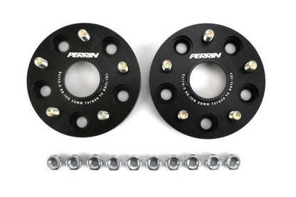 Perrin 5x114.3 Subaru Wheel Spacers - 20mm Hub-centric | 2004-2021 Subaru WRX STI, and 2015-2023 Subaru WRX (PSP-WHL-020BK)