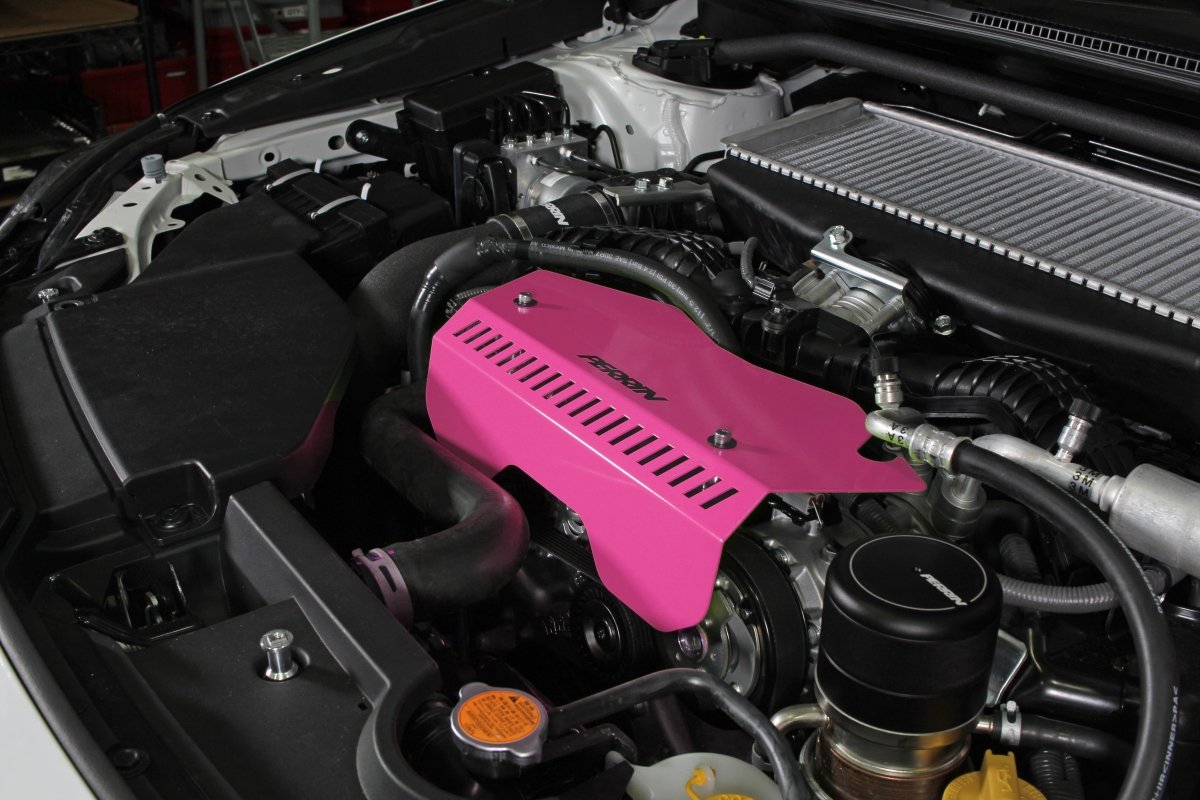 Perrin Pulley Cover Hyper Pink 2022-2024 WRX-WheelFlip