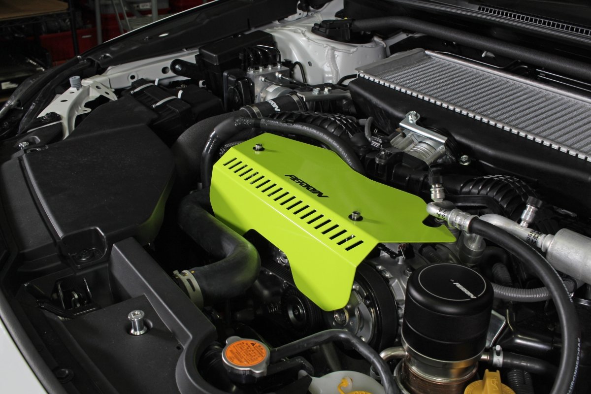 Perrin Pulley Cover Neon Yellow 2022-2025 WRX-WheelFlip