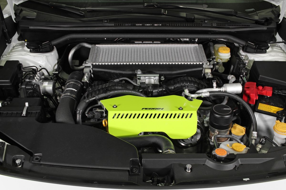 Perrin Pulley Cover Neon Yellow 2022-2025 WRX-WheelFlip