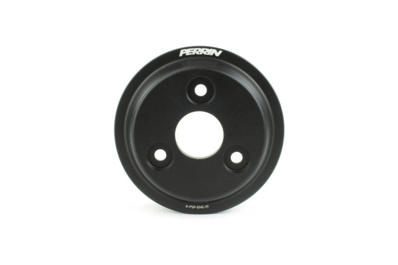 Perrin Lightweight Water Pump Pulley - Black | 2015-2021 Subaru WRX (PSP-ENG-111BK)