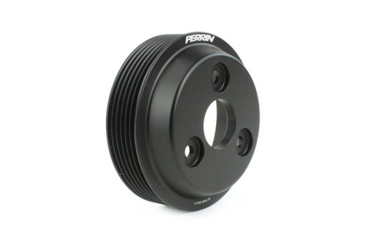 Perrin Lightweight Water Pump Pulley - Black | 2015-2021 Subaru WRX (PSP-ENG-111BK)