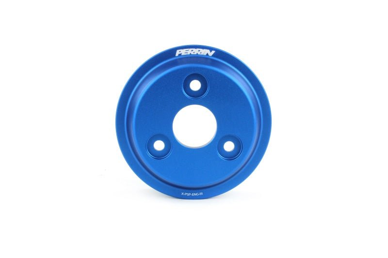 Perrin Lightweight Water Pump Pulley - Blue | 2015-2022 Subaru WRX (PSP-ENG-111BL)