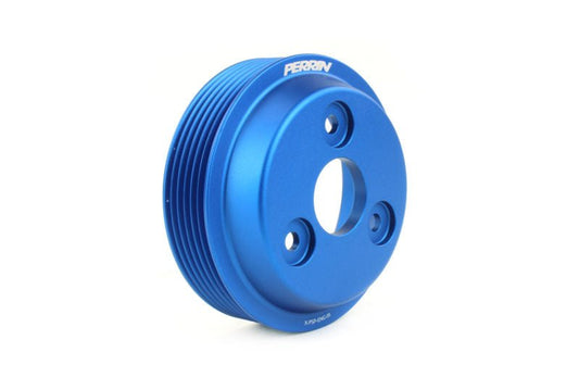 Perrin Lightweight Water Pump Pulley - Blue | 2015-2022 Subaru WRX (PSP-ENG-111BL)