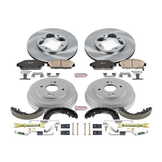Power Stop Front & Rear Autospecialty Brake Kit (Rear Drum) | 1998-2002 Honda Accord (KOE15106DK)
