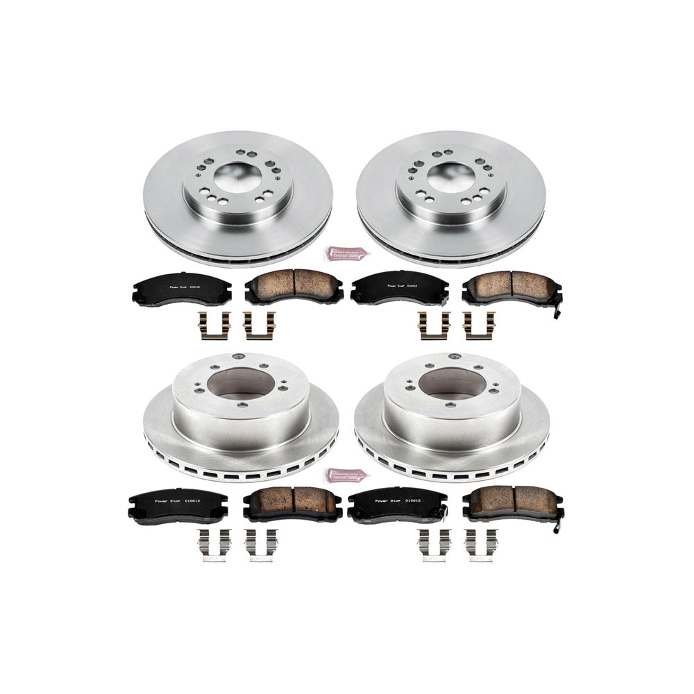 Power Stop Front & Rear Autospecialty Brake Kit | 1991-1996 Dodge Stealth / 1991-1999 Mitsubishi 3000GT / 1992-1996 Mitsubishi Diamante (KOE800)