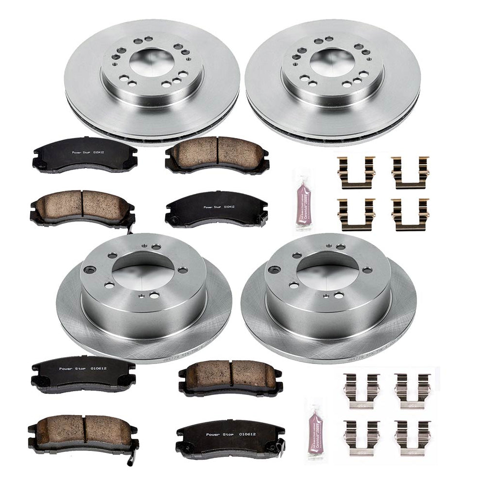 Power Stop Front & Rear Autospecialty Brake Kit | 1995-1997 Eagle Talon / 1995-2000 Mitsubishi Eclipse / 1999-2000 Mitsubishi Galant (KOE802)