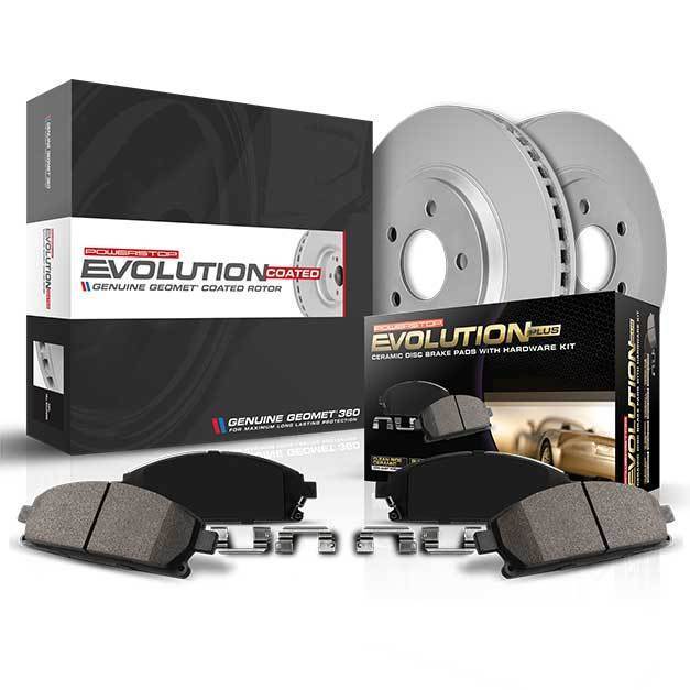 Power Stop Z17 Evolution Coated Brake Kit - Front | 2002-2003 Subaru WRX (CRK2369)