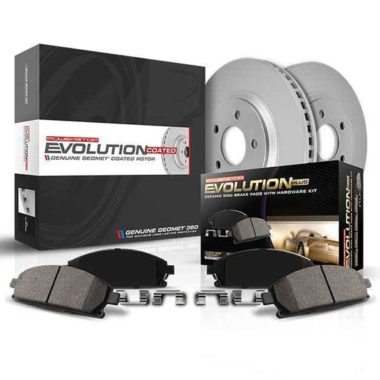 Power Stop Z17 Evolution Coated Brake Kit - Rear | 08-14 Subaru WRX / 09-13 Forester XT (CRK4631)