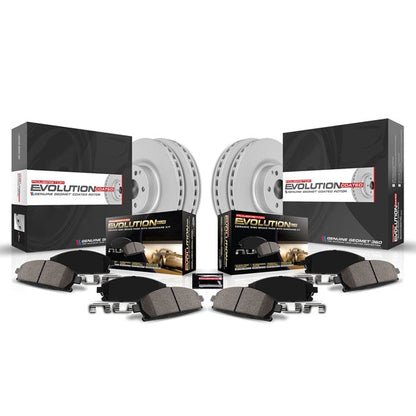 Power Stop Front & Rear Z17 Evolution Geomet Coated Brake Kit | 2014-2024 Infiniti Q50 & 2018-2022 Infiniti Q60 (CRK8006)