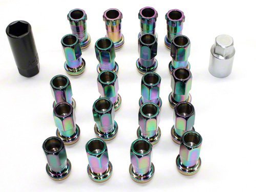 Project Kics R40 Lug Nuts Neochrome 12x1.25 (16+4 Locks)