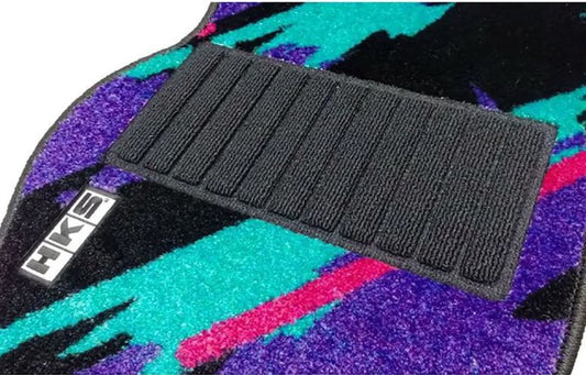 HKS Mitsubishi Evolution CT9A Non-MR 50th Anniversary Floor Mat Oil Color - Front/Rear Set RH (53001-AM002)