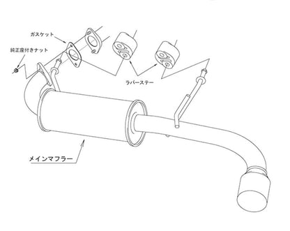 HKS Axle-Back Exhaust - Legal for 2018+ Suzuki Jimny | 31013-AS017