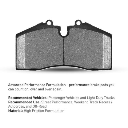 R1 03 - 08 Saab 9 - 2X Rear Sport Pads & Hardware | Saab 9 - 2X 03 - 08 (2115 - 1004 - 01) - WheelFlip