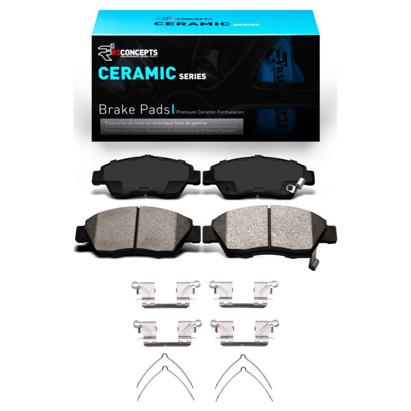 R1 12 - 15 Honda Civic/Acura ILX F Ceramic Pads & w/HW | Civic VIII/IX 06 - 16 (2310 - 0948 - 03) - WheelFlip