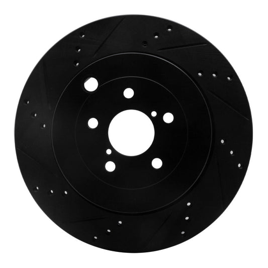 R1 17 - 25 Subaru BRZ/86/GR86 Rear D&S Black Rotor (ECB - 13040L) - WheelFlip