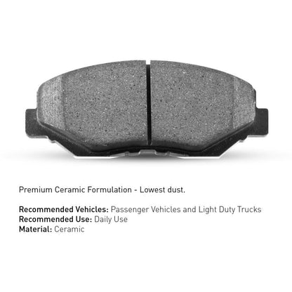 R1 18 - 25 Honda Accord/Acura TLX/Integra F Ceramic Brake Pads | Civic X/IX/ILX 12 - 22 (2310 - 2102 - 00) - WheelFlip