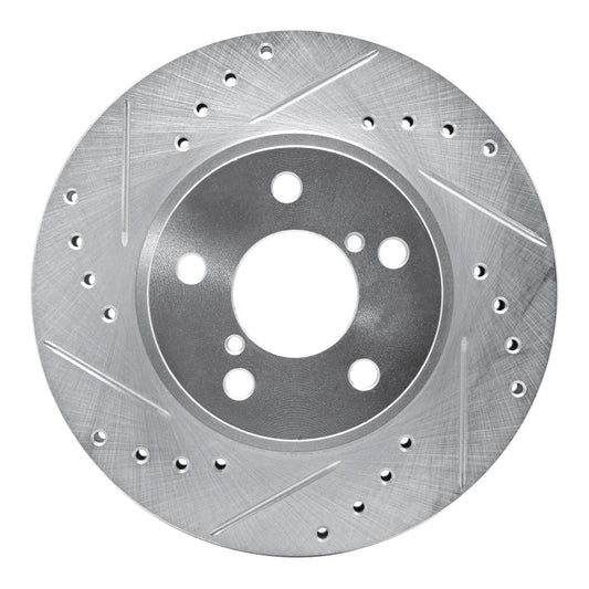 R1 90 - 01 Subaru Impreza D&S Slotted & Drilled Brake Rotor | Legacy/Forester (631 - 13007L) - WheelFlip