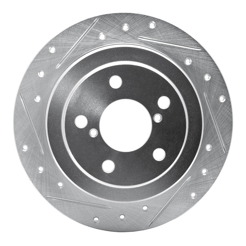 R1 Saab 9 - 2X Rear Drilled & Slotted Brake Rotor | Saab 9 - 2X (89 - 93) (631 - 13008L) - WheelFlip