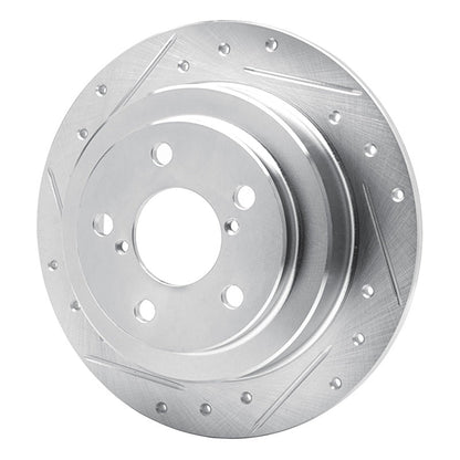 R1 Saab 9 - 2X Rear Drilled & Slotted Brake Rotor | Saab 9 - 2X (89 - 93) (631 - 13008L) - WheelFlip