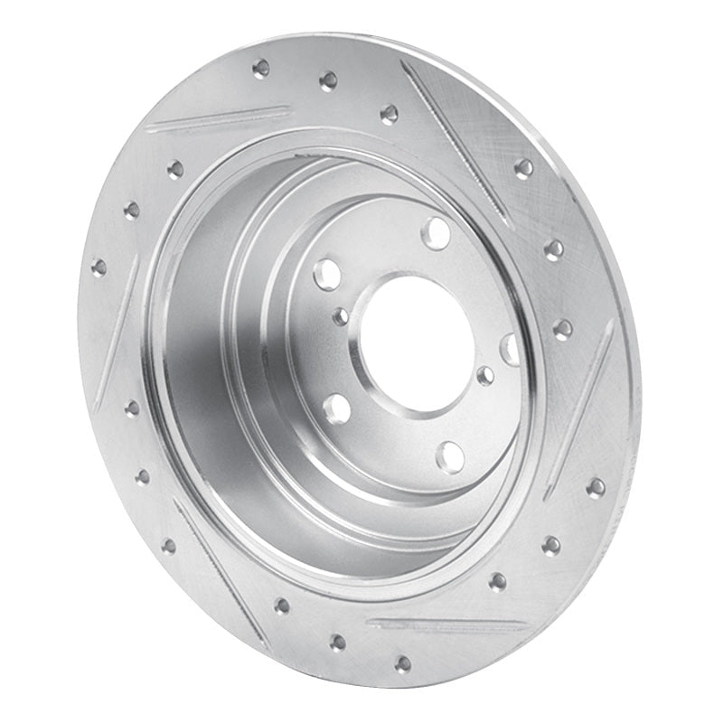 R1 Saab 9 - 2X Rear Drilled & Slotted Brake Rotor | Saab 9 - 2X (89 - 93) (631 - 13008L) - WheelFlip