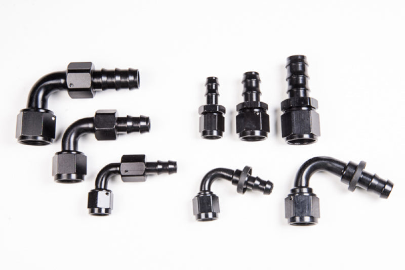 Radium Engineering 6An Straight Pushlok Hose End | Universal (14-0201)