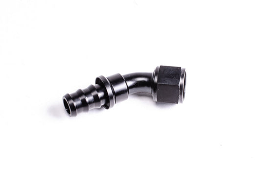 Radium Engineering 45 Degree 8An Pushlok Hose End Fitting | Universal (14-0207)