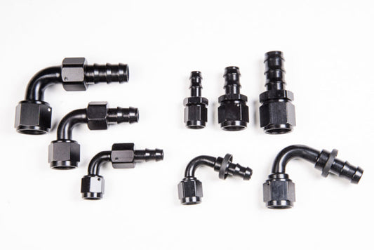 Radium Engineering 8An 90Deg Pushlok Hose End | Universal (14-0208)