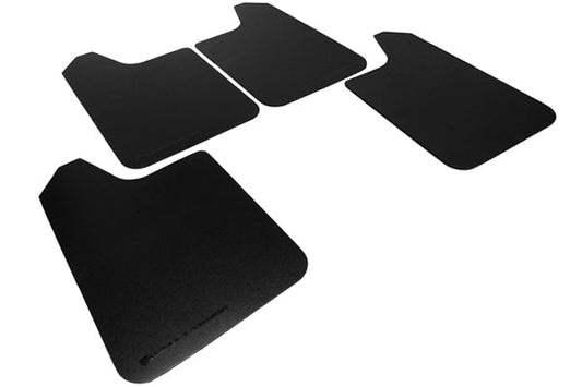 Rally Armor Universal UR Mudflaps Black Urethane Grey Logo