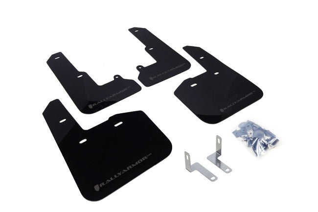 Subaru Legacy 2015+ Direct Fit Mud Flaps by Rally Armor - Black/Grey (MF34-UR-BLK/GRY)