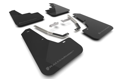 Rally Armor UR Mudflaps Black Urethane Grey Logo 2024 Crosstrek