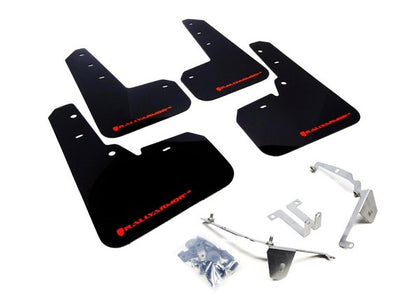 Rally Armor UR Mudflaps Black Urethane Red Logo 2013-2017 Crosstrek XV