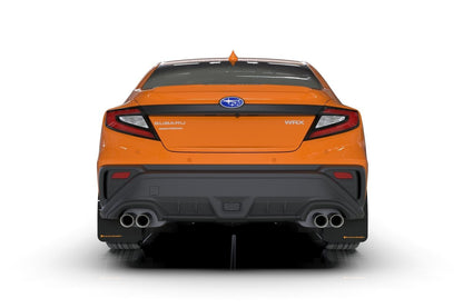 Rally Armor UR Mudflaps Black Urethane w/ New Era Orange Logo 2022-2024 WRX