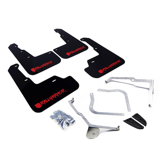 Rally Armor UR Mudflaps Black Urethane w/ New Era Red Logo 2022-2024 WRX