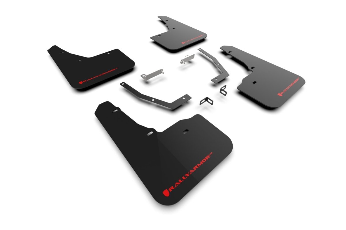 Rally Armor UR Mudflaps Black Urethane w/ Red Logo 2025 Forester