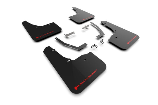 Rally Armor UR Mudflaps Black Urethane w/ Red Logo 2025 Forester