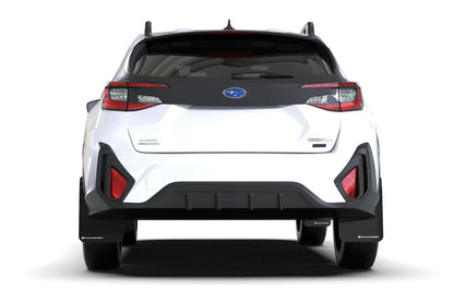 Rally Armor UR Mudflaps Black Urethane White Logo 2024 Crosstrek