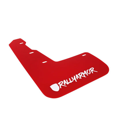 Rally Armor UR Mudflaps Red Urethane w/ New Era White Logo 2015-2021 WRX / 2015-2021 STI