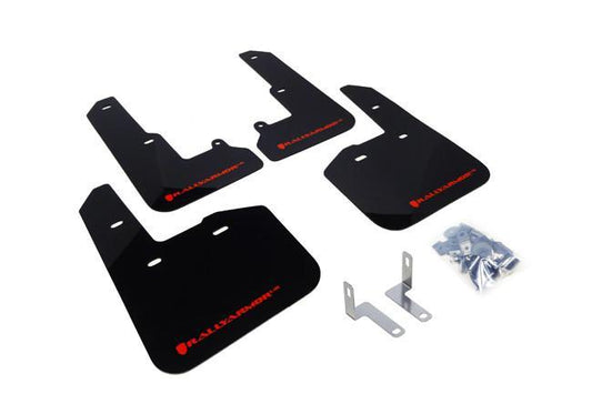 Subaru Legacy 2015+ Direct Fit Mud Flaps by Rally Armor - Black/Red (MF34-UR-BLK/RD)