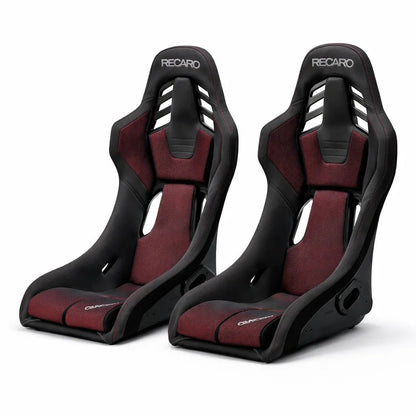 Recaro RSS BK (Large / FRP) - Kamui Black / Brilliant Mesh Red - WheelFlip